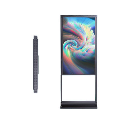 49 인치 실내 광고 디지털 비디오 사이니지 바닥 서 있는 LCD 디스플레이 키오스크